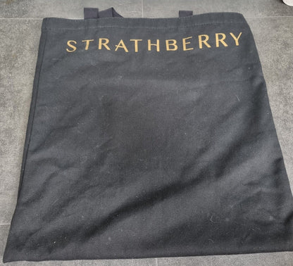 Strathberry Women's Oat Colour Leather Handbag With Gold Colour Trim