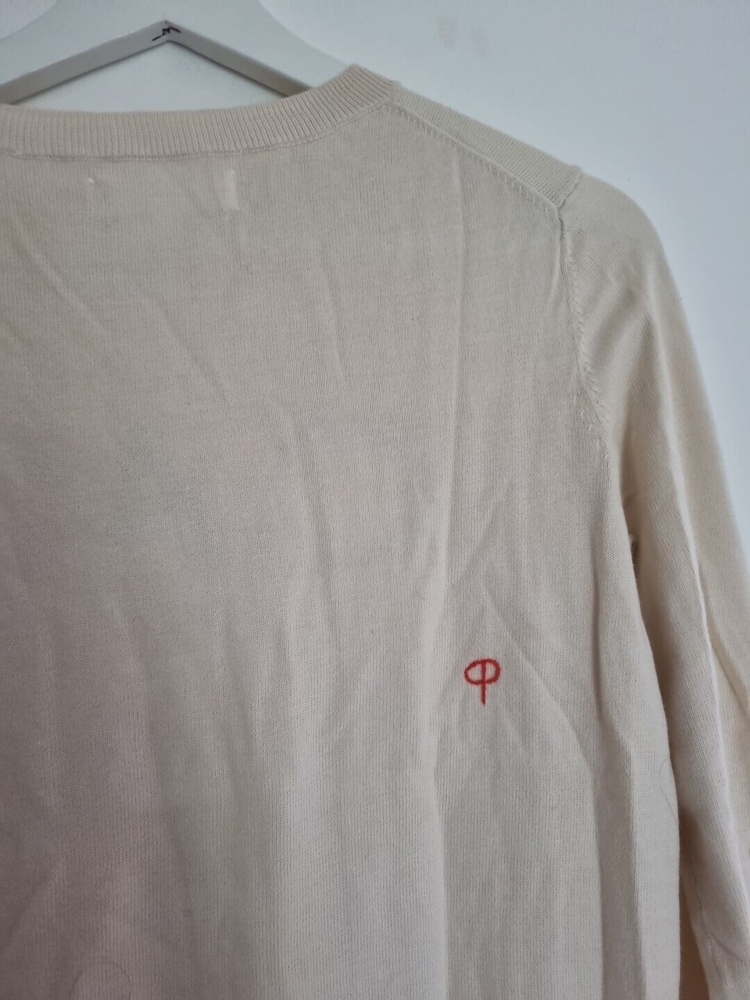 Chinti And Parker  Women's"Ciao" Slogan Sweater 100% Cream Cotton Size XS