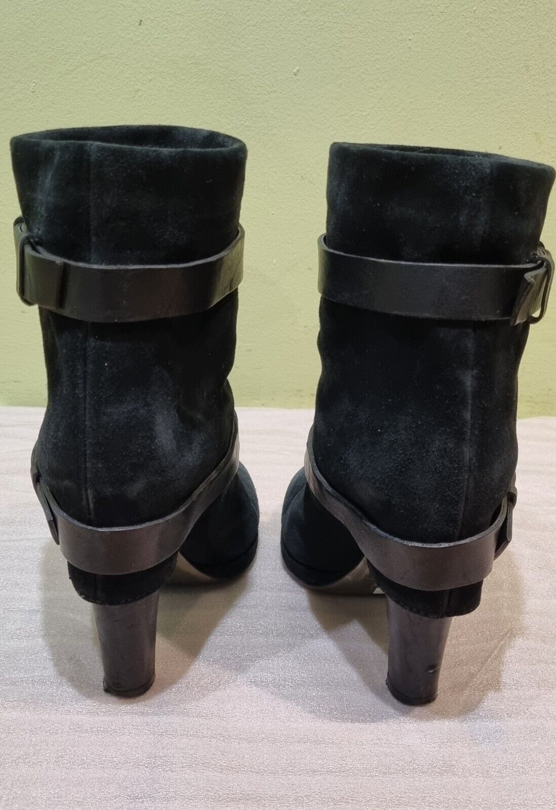 Reduced: Sebastian Black Healed Boots Size 5