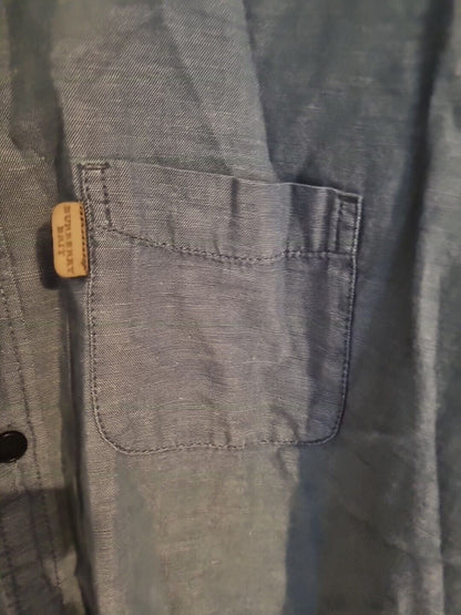 Burberry Brit Men's Blue Cotton Shirt Size M