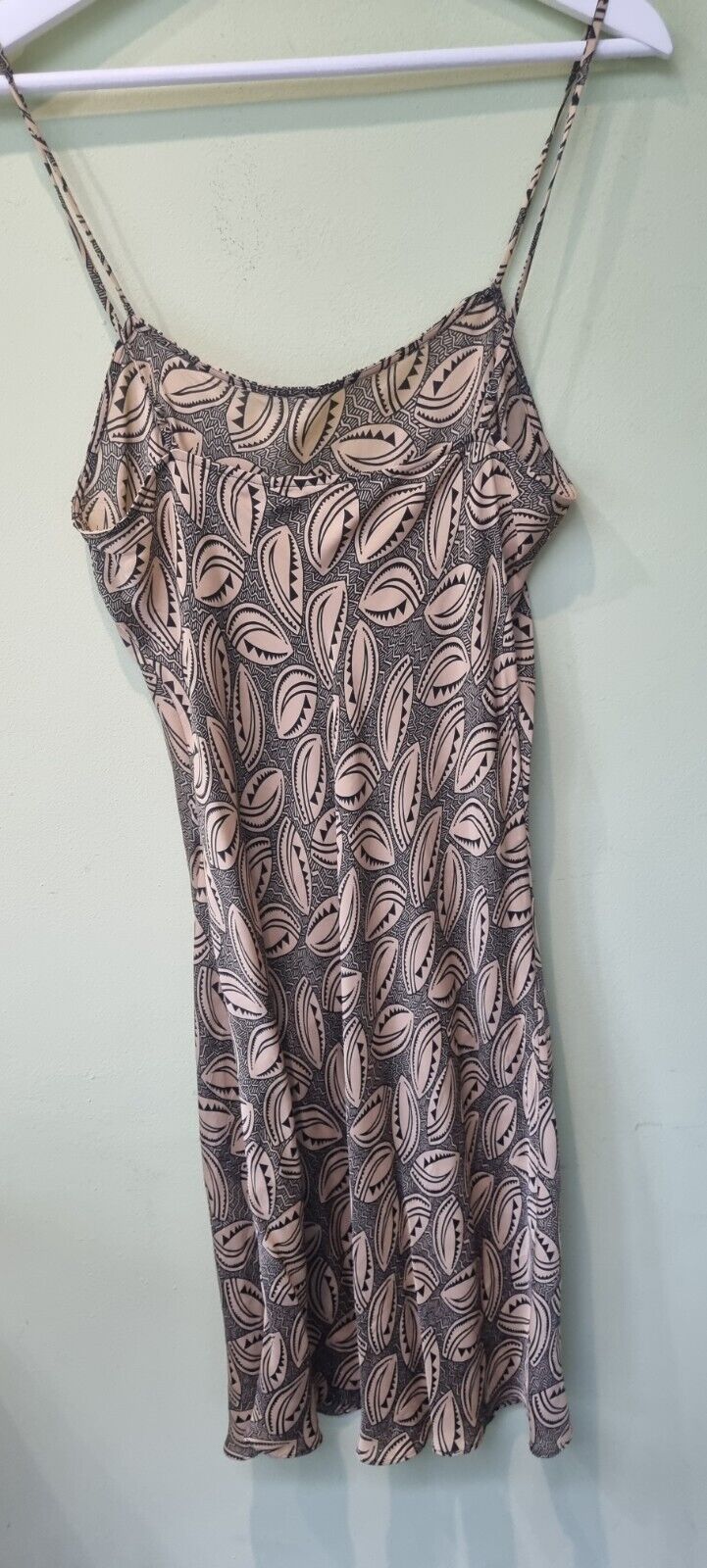 Diane Von Furstenberg Ladies Brown Aztec Silk Slip