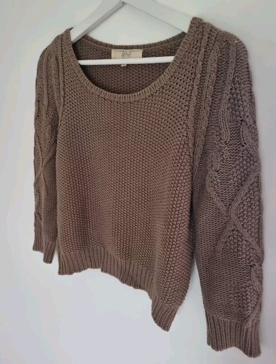 Vanessa Bruno Athe Brown Women's 100% Cotton Sweater,  Jumper Size 0