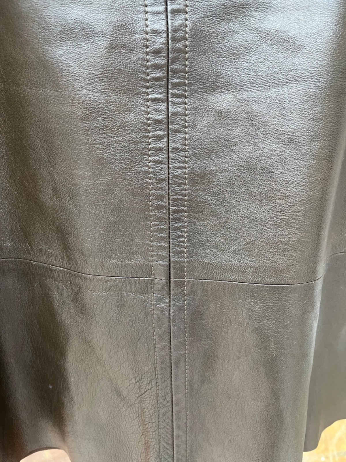 Max Mara Leather & Jersey Skirt 342