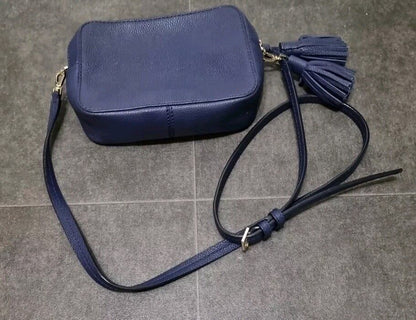 Kate Spade Women's Blue Leather Cross Body Bag With Tassles