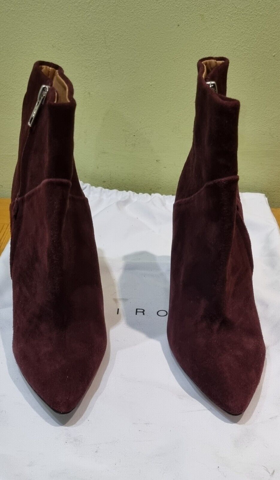 Reduced: IRO Burgandy Suede Boots Size 36