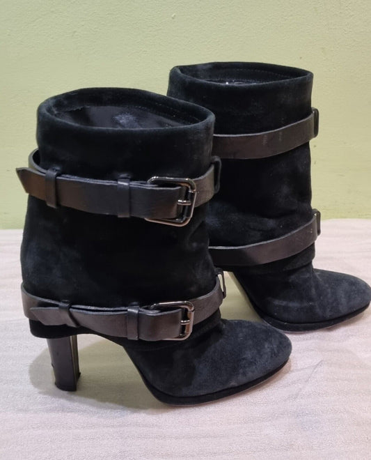 Reduced: Sebastian Black Healed Boots Size 5