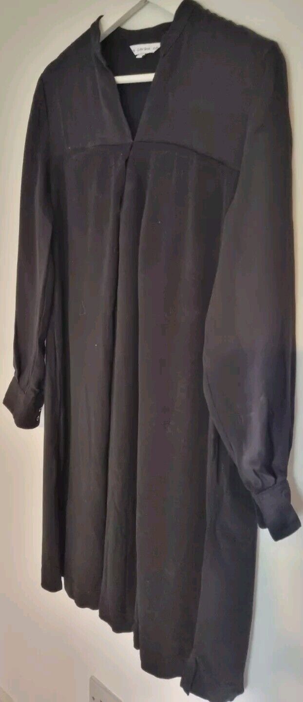 And Other Stories Women's Black Silk Mix Dress Size 34