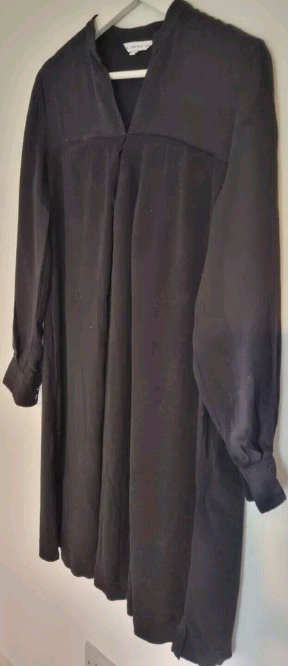 And Other Stories Women's Black Silk Mix Dress Size 34