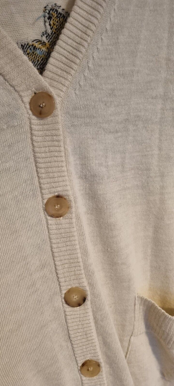 BNWT Etro Women's Ivory Long Knit Alpaca Mix Cardigan With Gorgeous Logo Design
