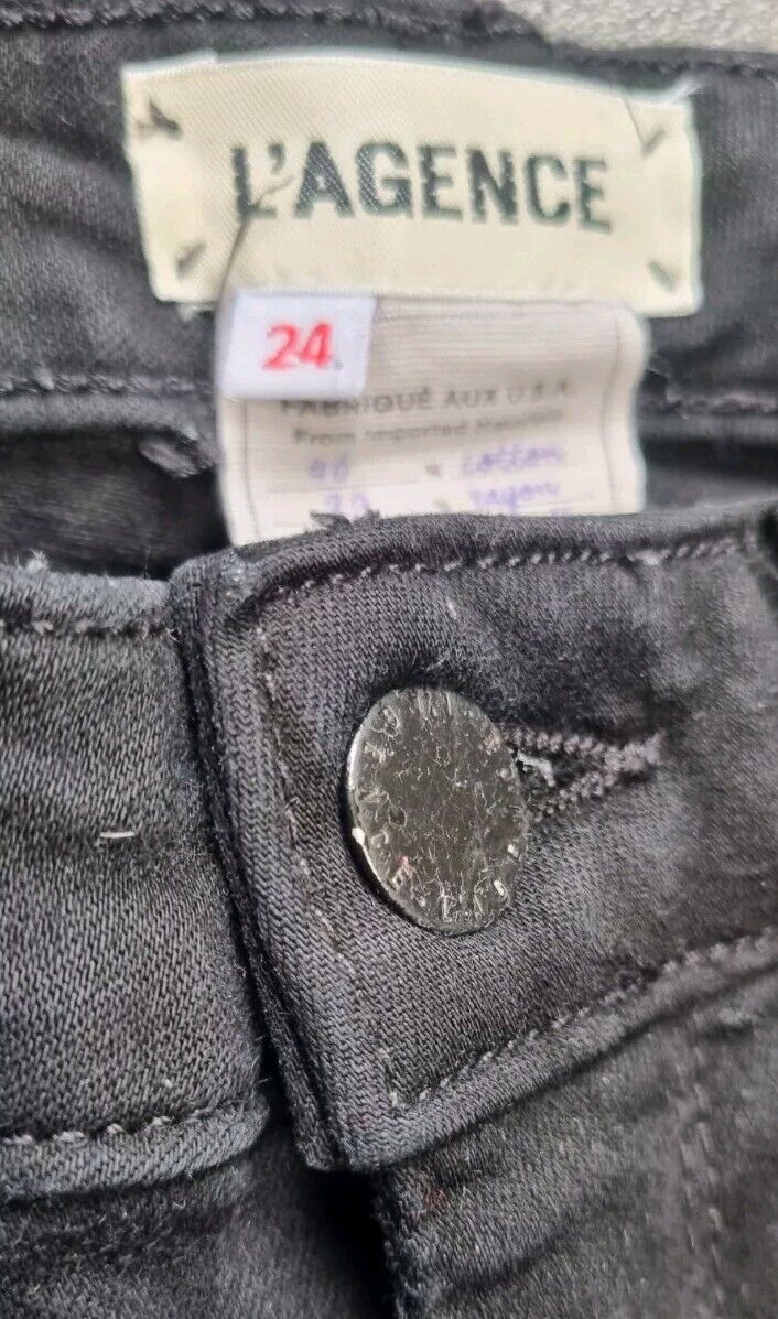 L'Agence Women's Black Jeans Size 24