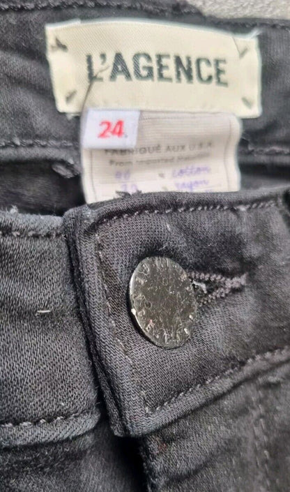 L'Agence Women's Black Jeans Size 24