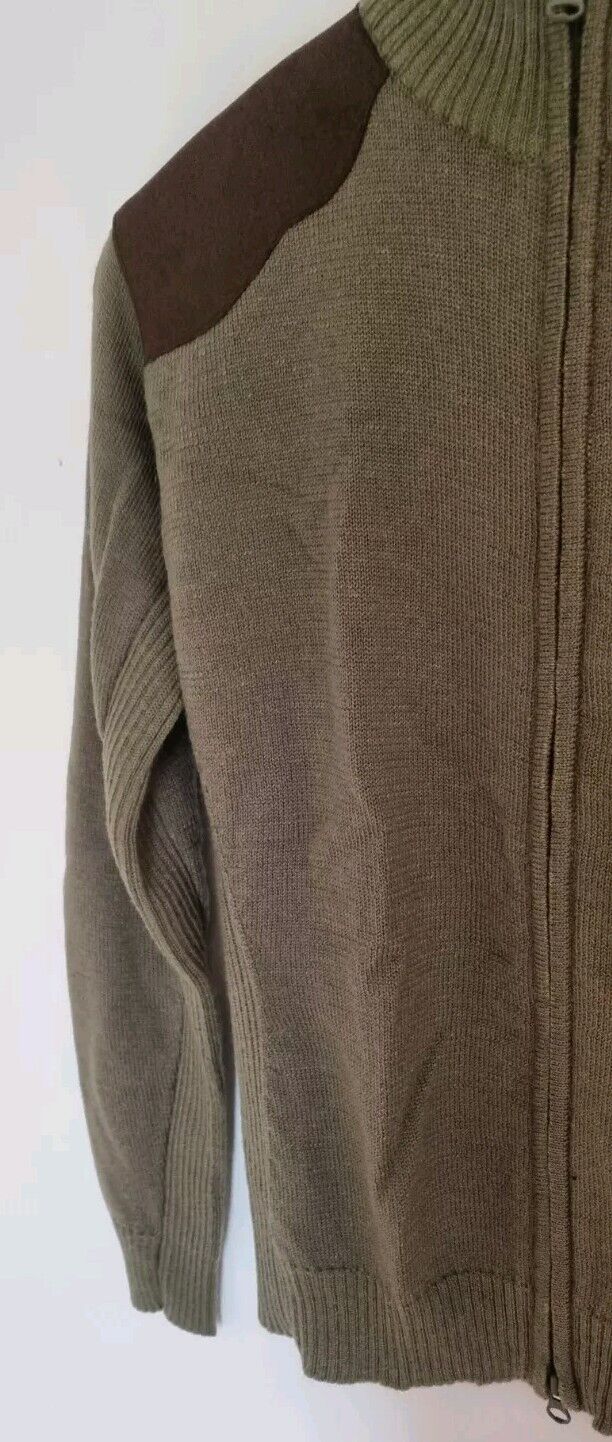 Le Chameau Green 50% Wool Women's Cardigan Size M