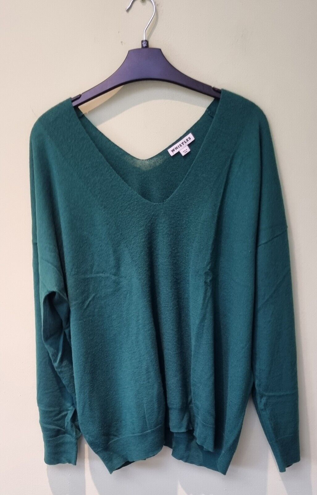 2 X Whistles Women's Pullovers, Jumpers Bundle One Blue, One Green Size 16 / L