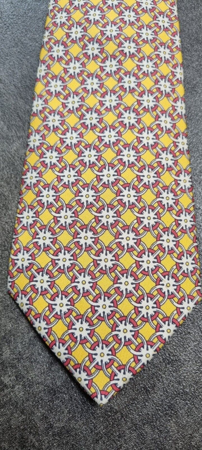 Hermes Men's 100% Silk Tie