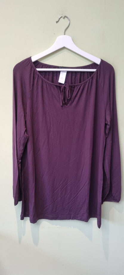 Reduced: Hanro Of Switzerland Women's Two Piece Burgandy Lounge Suit Size S