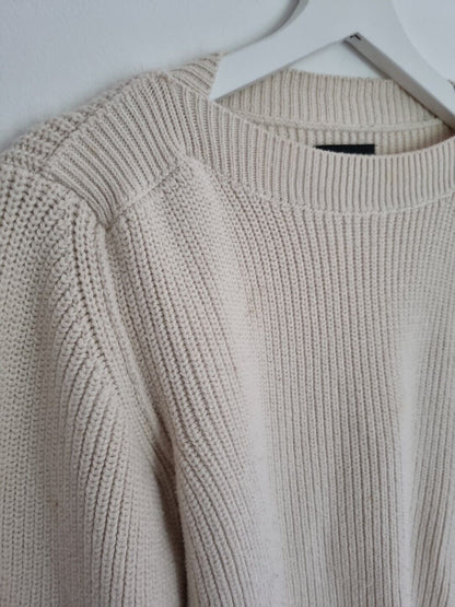 Isabel Marant Made In Italy Women's Cream Knit Pullover Jumper Size 34