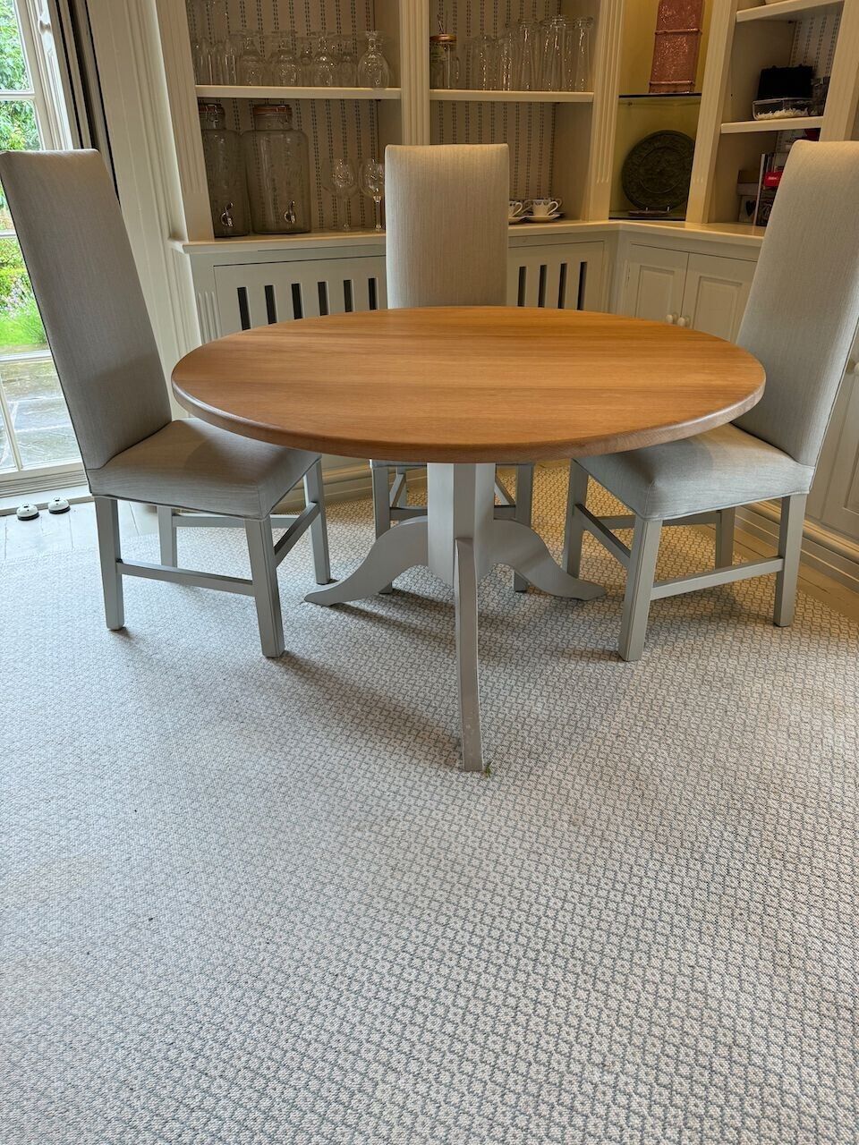 Neptune Round Wooden Top Table