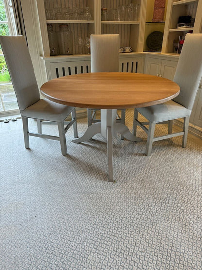 Neptune Round Wooden Top Table