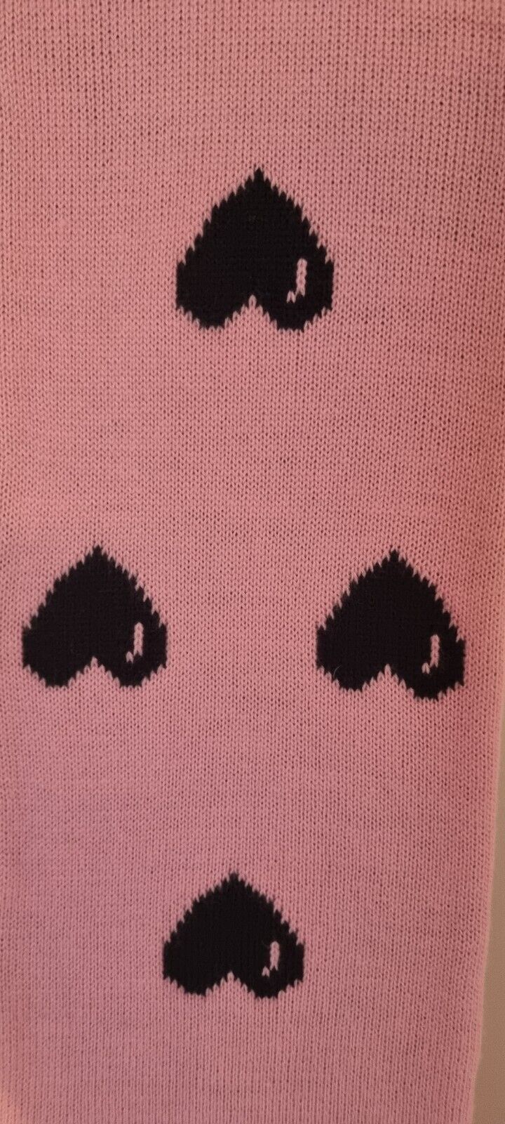Lazy Oaf Double Sided Acrylic Pink, Purple Hearts Women's Scarf