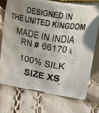 Pyrus  Women's 100% Silk Off White Blouse Size XS