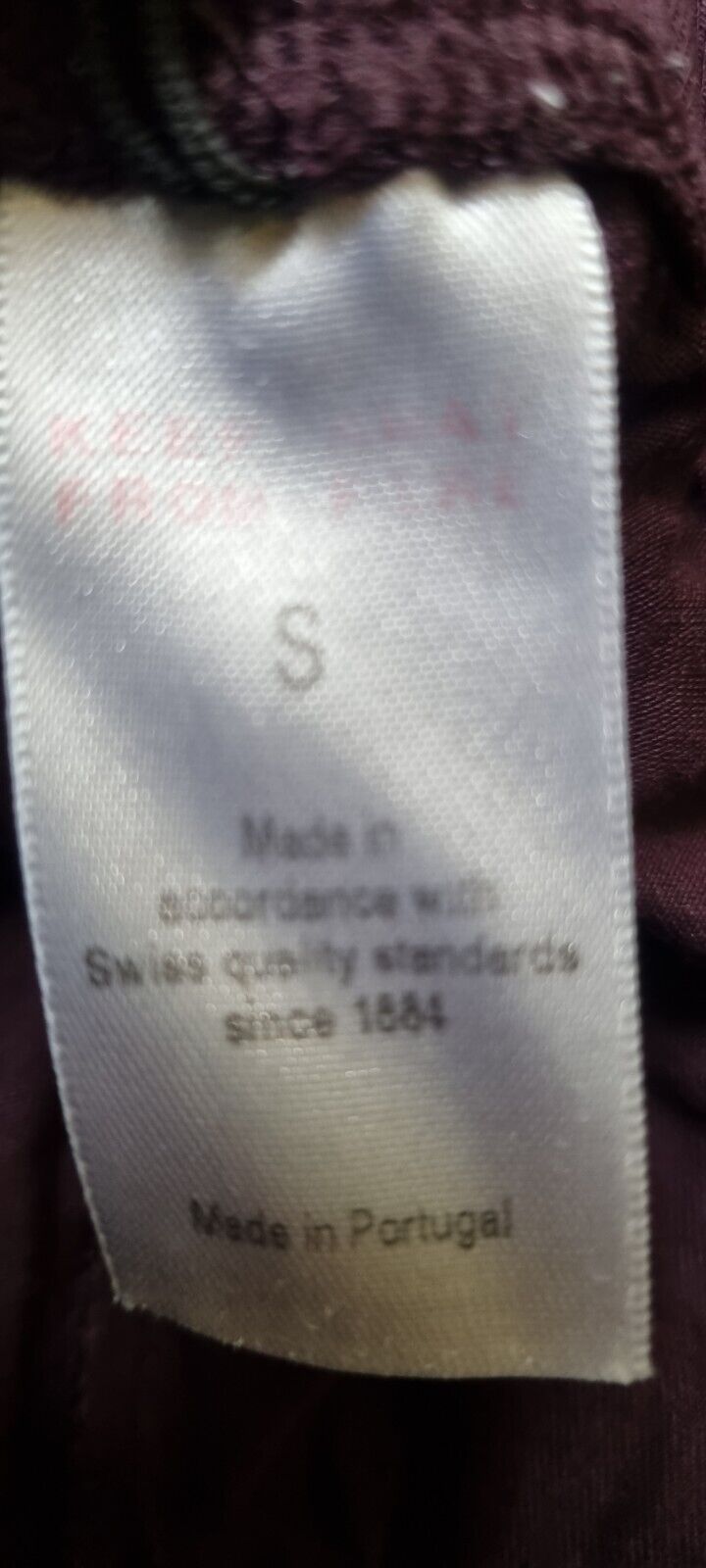 Reduced: Hanro Of Switzerland Women's Two Piece Burgandy Lounge Suit Size S