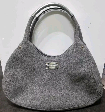 Kate Spade Women's Medium Grey Felt Clutch Bag