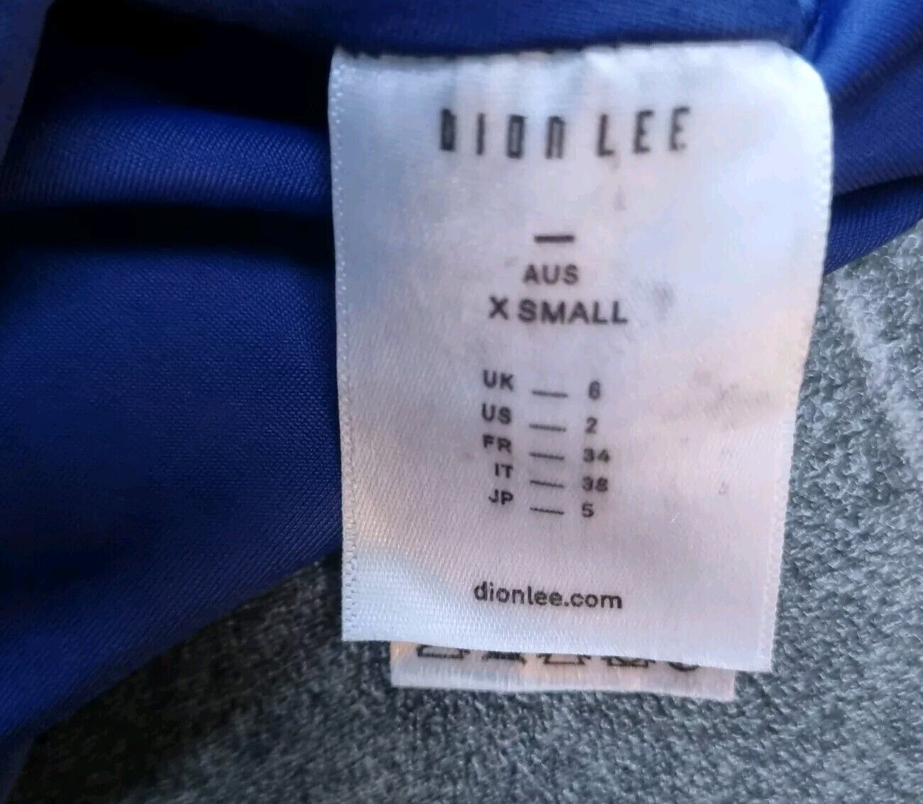 Dion Lee Women's Blue One Piece Swimsuit Size XS