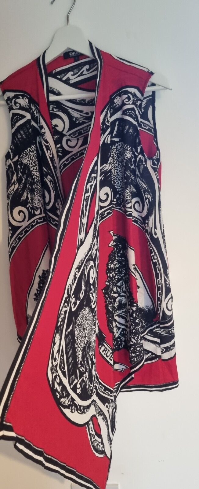 DKNY Donna Karan Women's 100% Silk Kaftan Layered Top Size 2
