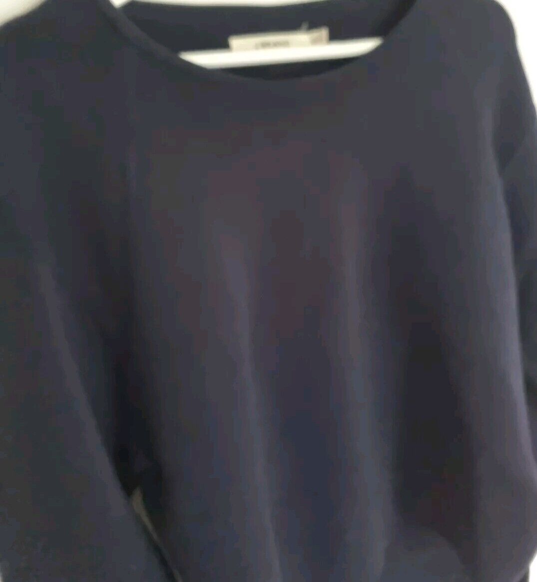 J Brand Women's Navy Blue Long Sleeved Heavier Weight Top With Stretc Size Small