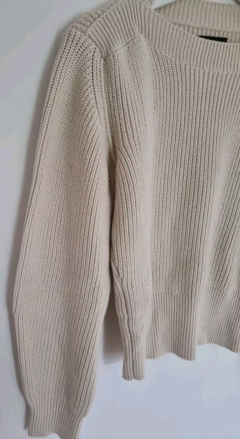 Isabel Marant Made In Italy Women's Cream Knit Pullover Jumper Size 34
