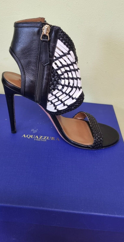 Aquazzura Firenze Womens Oasi 105 Nappa Heals Size 38.5