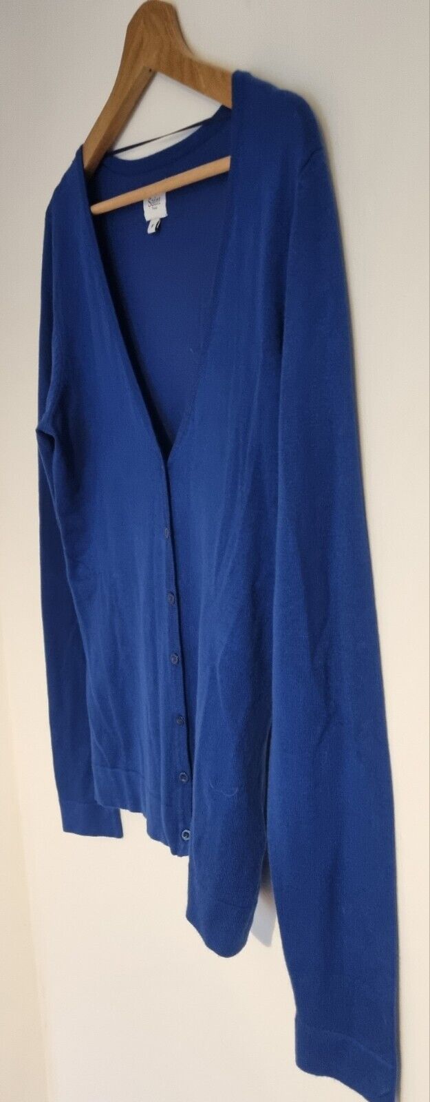Saint Tropez Women's Blue Long Sleeved Cardigan Size M