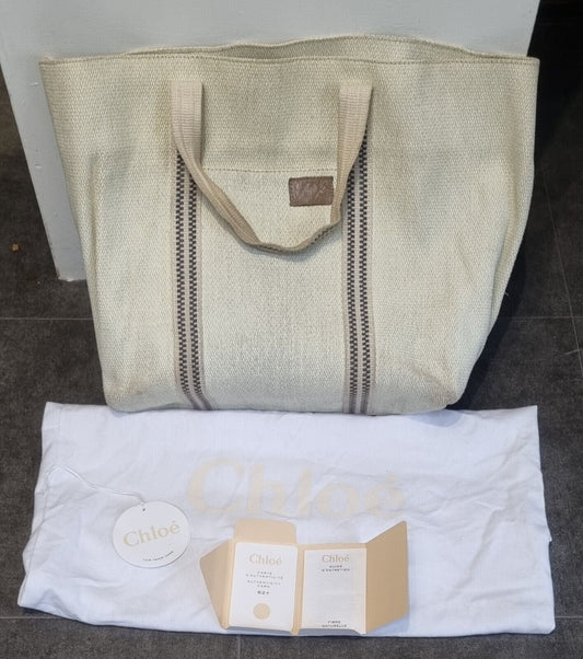 Fabulous Tote Bag By Chloe With Authenticity Card Large Viscose Tote Bag