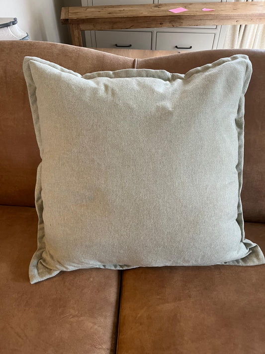 Pale Green Wool Cushion
