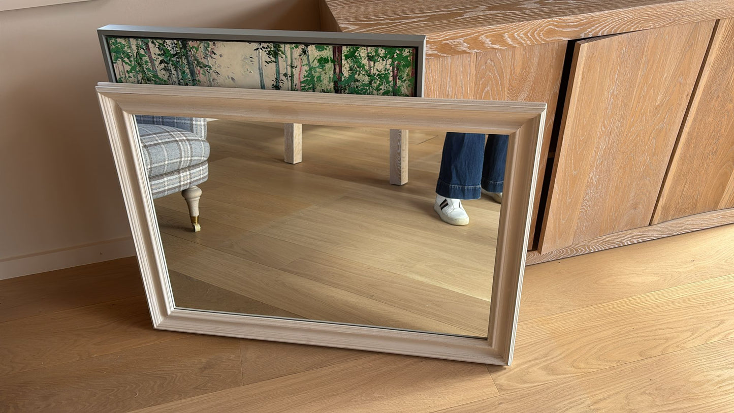 Whitewash Large Mirror