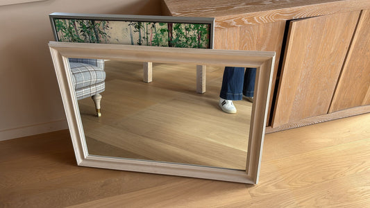 Whitewash Large Mirror