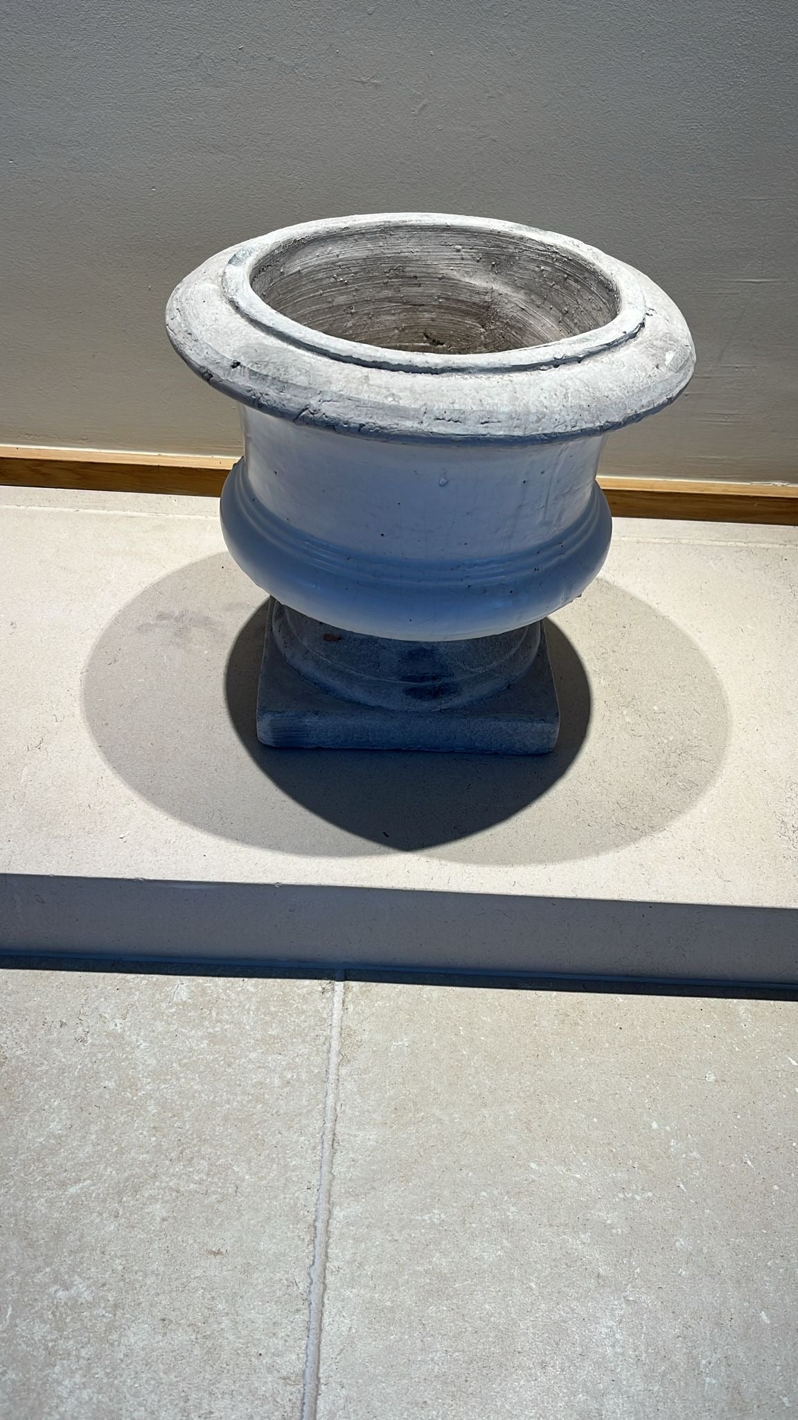 White Stone Vase