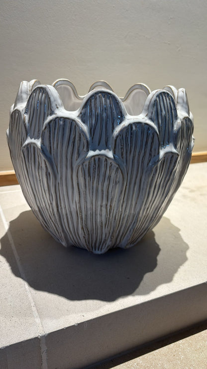 Pair of Decorative Blue Ceramic Bowls