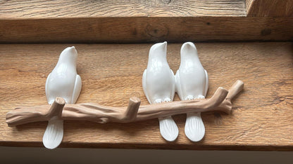 Pair of Decorative Birds on Branches