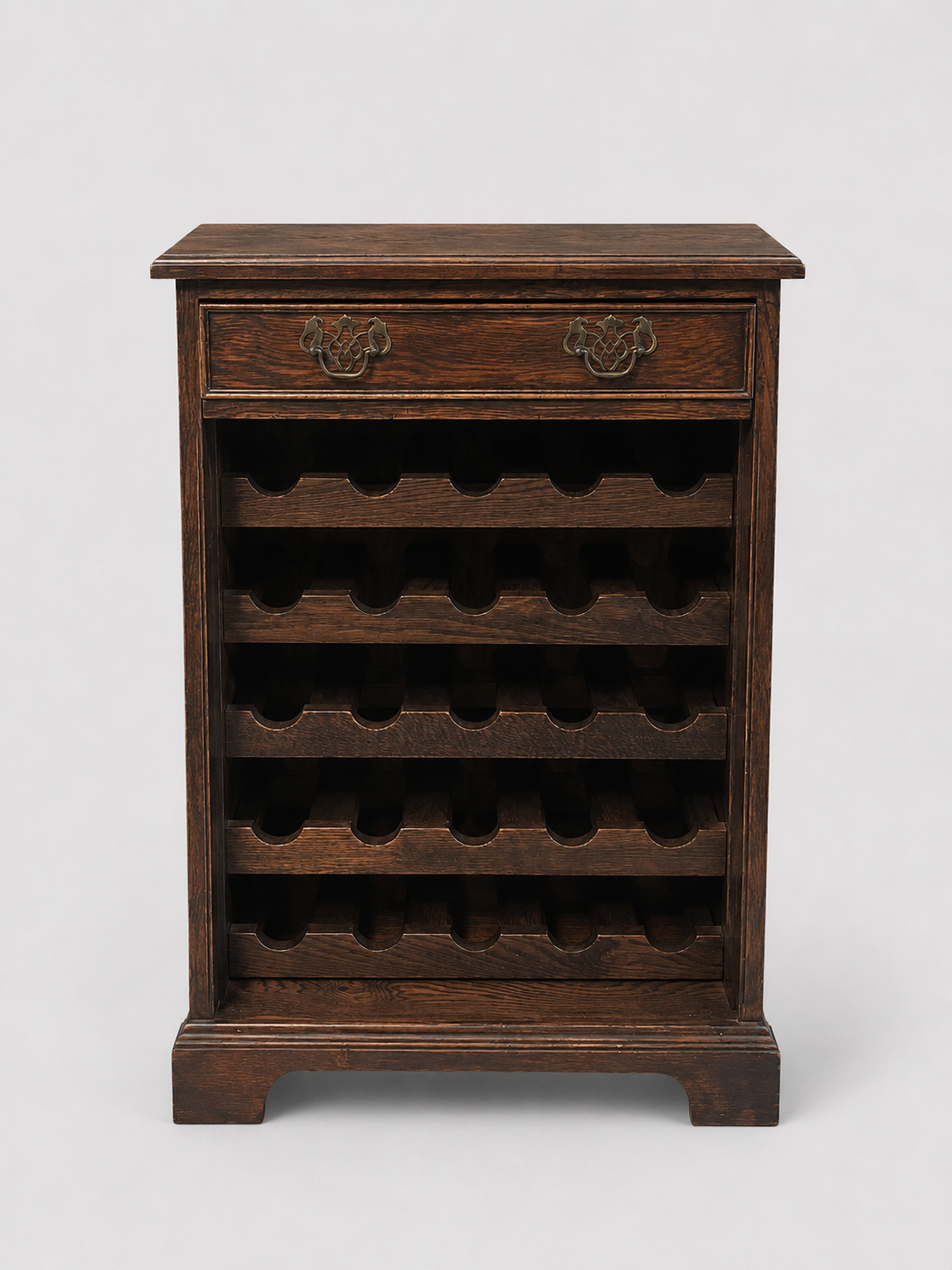 Dark Oak Wine Cabinet