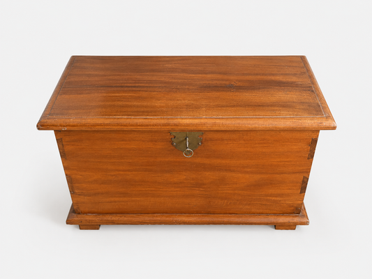 Blanket Box with Brass Key