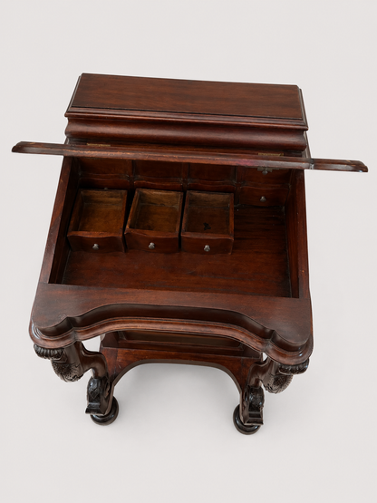 Victorian Style Mahogany Davenport Writing Desk