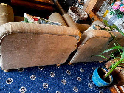 Pair Upholstered Armchairs