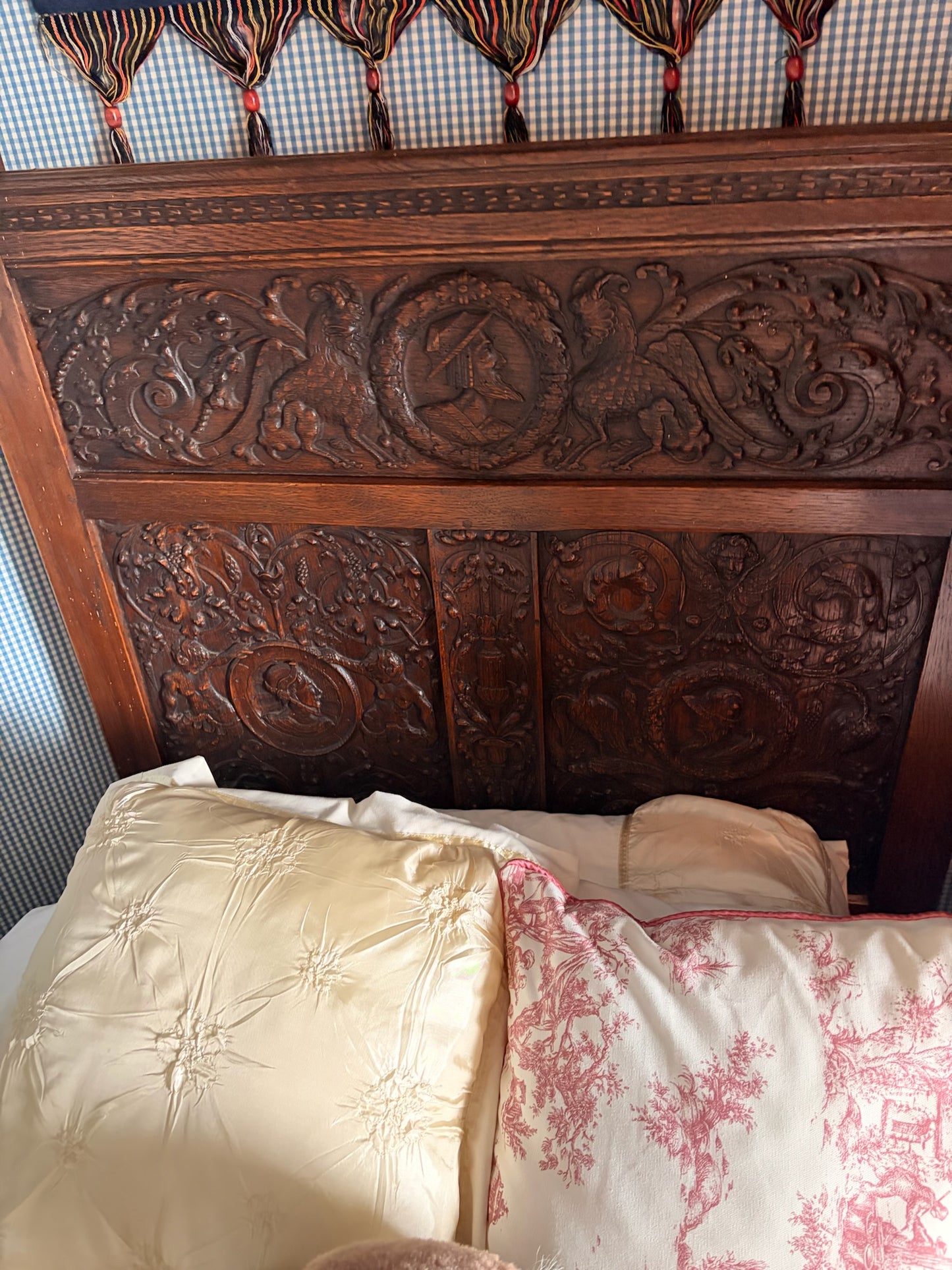 Antique Wooden Single Jamd & Jill Bed
