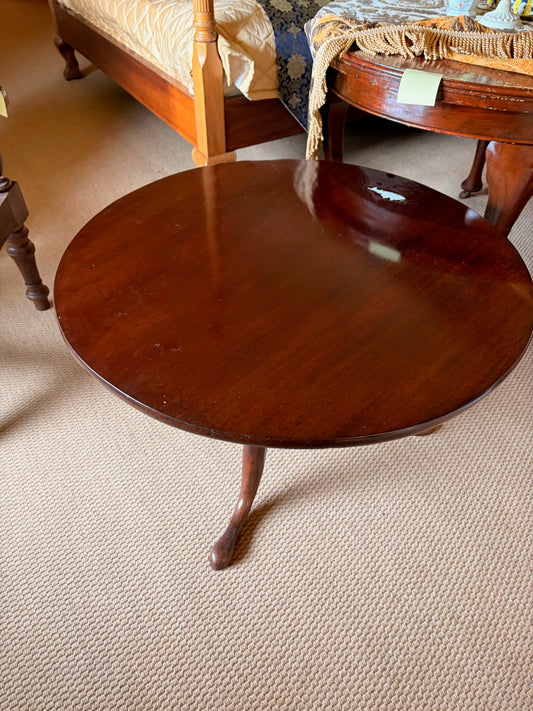 Mahogany Tripod Circular Table