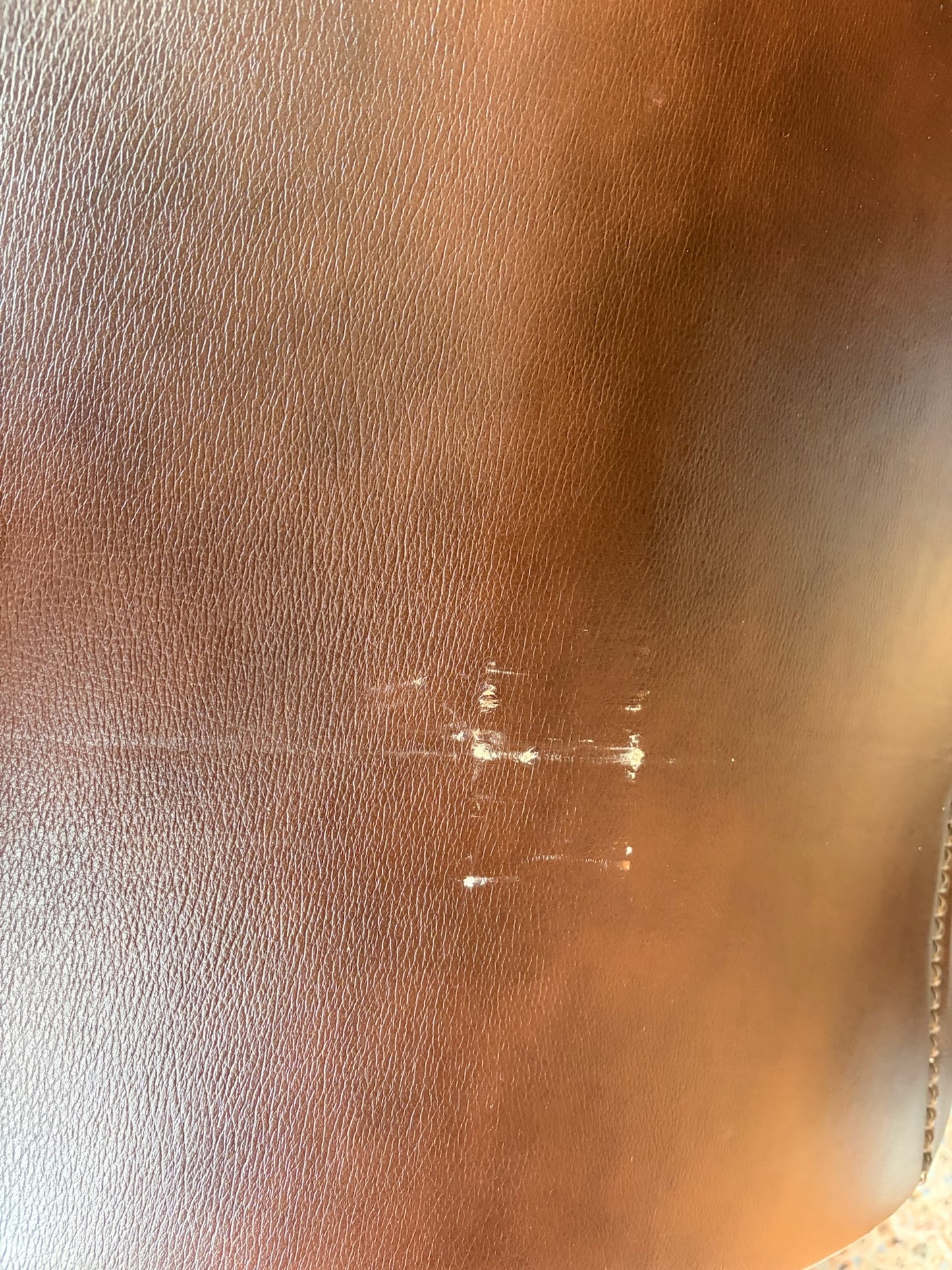 Brown Leather Tufted Swivel Directors Chair with Nailhead Trim