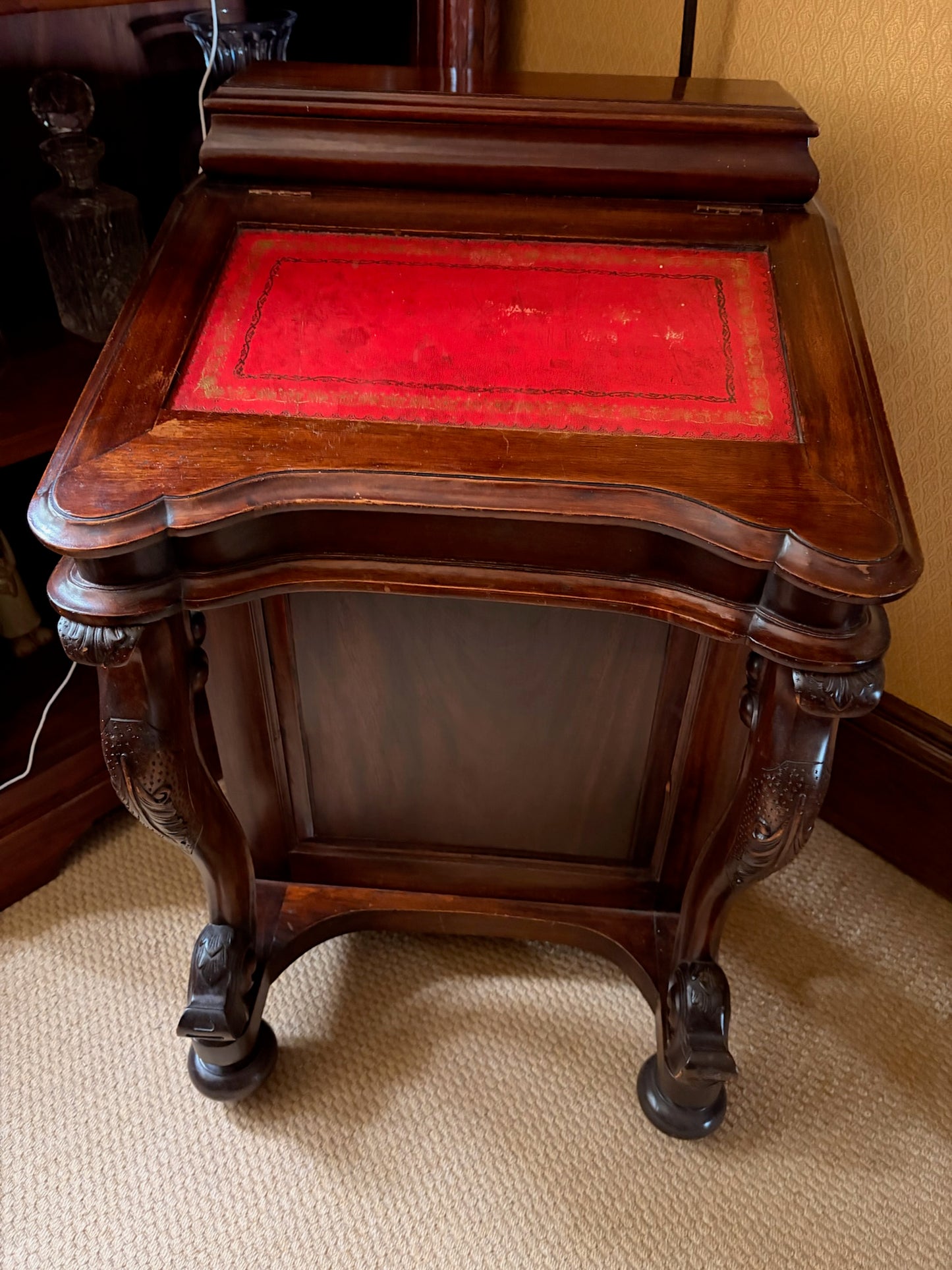 Victorian Style Mahogony Davenport Writing Desk
