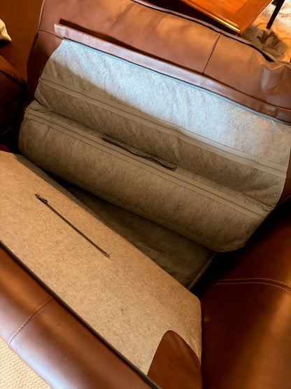 Modern Brown Leather Sofabed