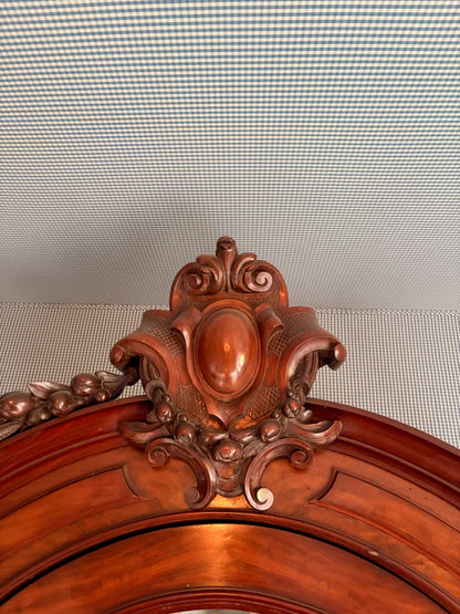 Antique French Mahogany Armore with Mirrored Door