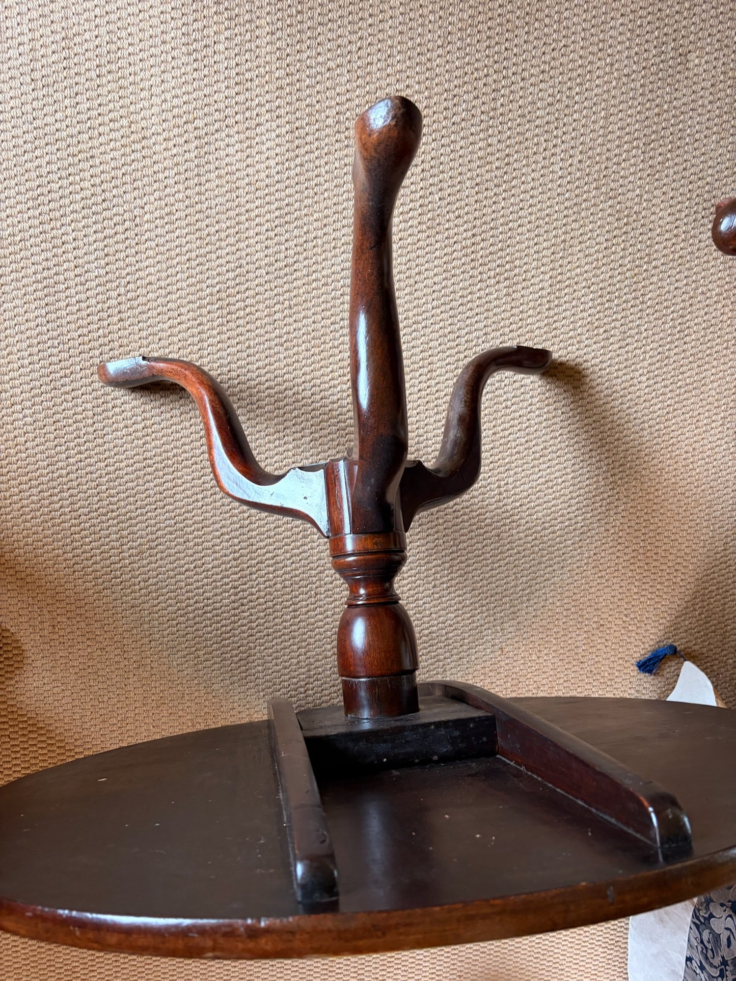 Mahogany Tripod Circular Table